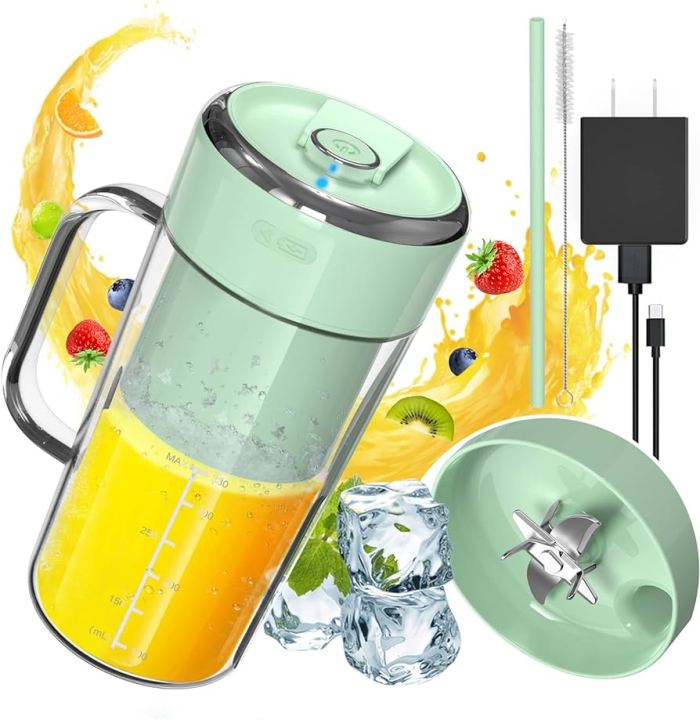 Electric Straw Juicer machine - USB chargeable juicer - Juicer Blender Machine - mini blender and juicer - straw-type juicer - juice Maker Machine - Wireless juicer for Traveling