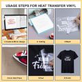 Best Quality Heat Transfer Vinyl HTV , White 1 Sheet 10" x 36” for Iron On T-Shirts. 