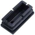 16 Pcs Black Plastic Rectangular Blanking End Caps Inserts 20mm x 40mm. 