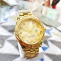 Waterproof Top Quality Two Tone Stainless Steel chain Watch for Men and women watch Gifts. 
