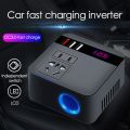 300W Power Inverters 12V/24V Dc Inverter 3 USB Car Charge Battery Quick Charge Converter Accessories Black US Plug. 