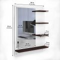 PAKWOOD Fabulous Wall Mount Dressing Mirror with Shelves (Customize). 