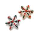 Christmas Series Creative Alloy Retro Rhinestone Beautiful Pin Brooch Clothing Accessories. 