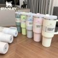 Stanley Cup - 40oz Tumbler with Straw - Coffee Mugs - Flask Bottle Hot and Cold - Coffee Glass - Water Bottle for Girls - Mugs - Gym Bottle - Travel Accessories - Gift for Girls - Stainless Steel Cup for Water, Ice Tea or Coffee. 