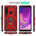 Shockproof Armor Case For Samsung Galaxy A9 2018 Phone Case Car Ring Stand Bumper Silicone Back Cover. 