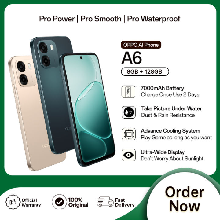 OPPO A6 | 8GB RAM + 128GB ROM | 2 Year Official Warranty