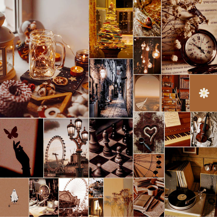 Brown%20Theme%20Aesthetic%20Wall%20Collage%20kits%20Photo%20Cards%20For%20Room%20Decoration%20(%20High%20Resolution%20Digital%20HD%20Printing%20)%20-%20Image%205