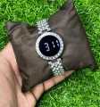 Luxurious Digital Bracelet Watch for Women & Girls - Full Diamond/Stone Studded LED Touch Screen Wristwatch. 