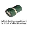 Quick Connect Hose Connector - 1/2 inch, 3/4 inch, 1 inch Inlet Pipes - for Gardening, Pressure Washers - Made in Taiwan - Rust Free - Heavy Duty Adapter - select from 4 variants. 