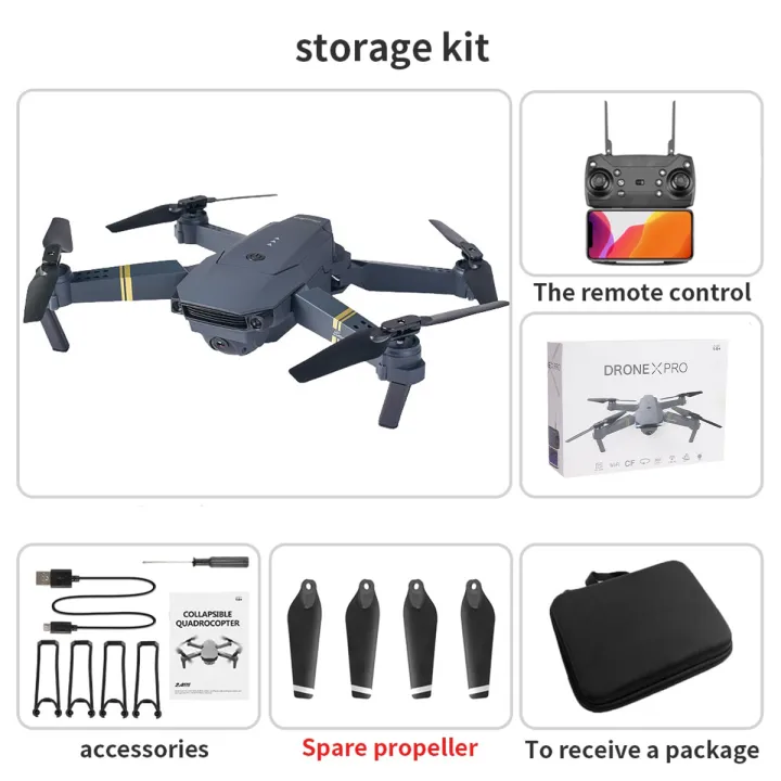 Drone%20X%20Pro%20Wide%20Angle%20720p%20Camera%20HD%20Shooting%202.4GHZ%20Edition,%20Collapsible%20Quadrocopter,%20Live%20Video%20Shoot%20FPV%20Cameras%20For%20Vloggers,%20Vlogging%20Folded%20Arms,%20Best%20Toy%20Gift%20For%20Beginner%20Vlogger%20Children%20Boys%20&%20Girls,%20Easy%20To%20Carry%20Foldable%20Drone%20-%20Image%204