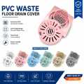 PVC Floor Drain Cover Waste Jali | Anti-Clog Bathroom Kitchen Drain Strainer | Removable Drain Cover | Multi Color. 
