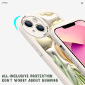 DEL for Huawei Nova 7i Mobile Cover Cartoon Stereoscopic Flower Phone Case PU Leather Soft Silicone Edge Back Cover. 