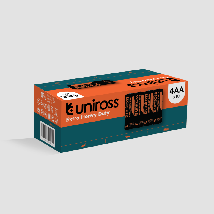 Uniross Box of 40Pcs AA Extra Heavy Duty Cells