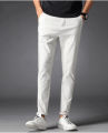 Cotton Jeans White Pants for Men Classic Material Pure White Color Formal and Party wear College wear Office wear. 