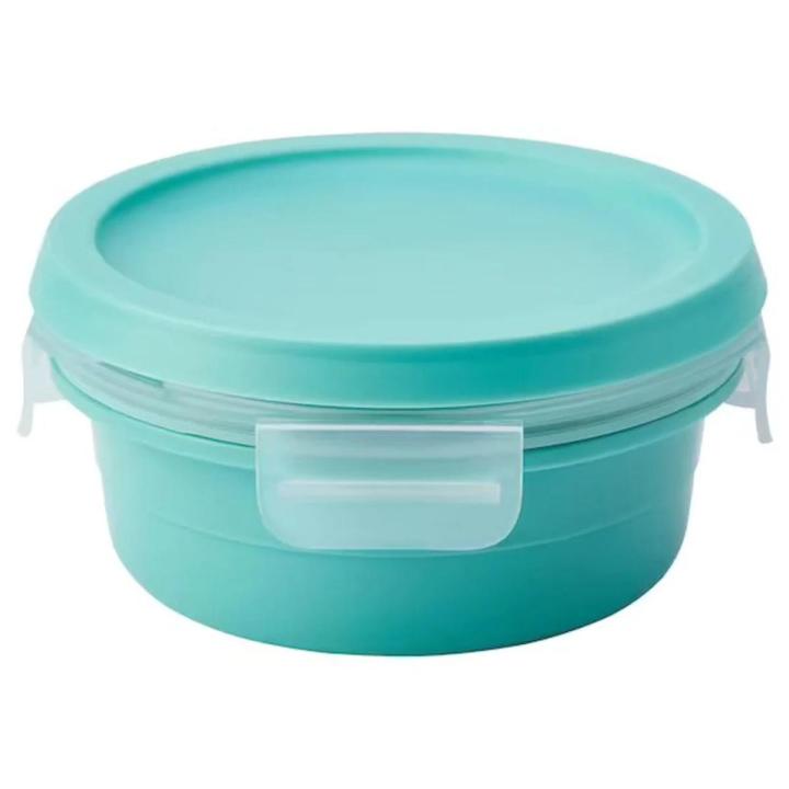 IKEA Lunch Box , Round Turquoise, 450 ml