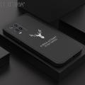 Hontinga for OPPO A54 2021 Back Cover Lucky Pattern Mobile Cover Soft Silicone Square Case. 