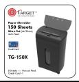 Heavy duty paper shredder target TG-150x 150 sheet. 