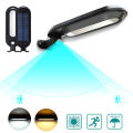 LED Solar Power Light Motion Detection Sensor Lamp PIR Wall Security Garden IP65-White Light. 