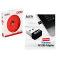 USB ALFA Mini Wireless WI-FI network Adapter – 802.1 WLAN (3001N) USB Network Dongle - 150Mbps USB 2.0 Wireless Network Card – 300Mbps – USB Dongle. 