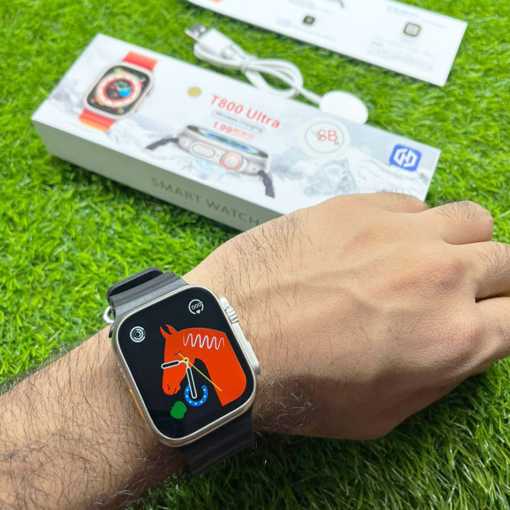 T800 Ultra Smart Watch For Men Women 2.09" Full Touch Bluetooth Call  Smartwatch Men Women Ultra Watch / T800 Ultra Smart Watch | Daraz.pk