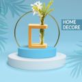 Creative Wooden Glass Tube Vase for home decoration. 