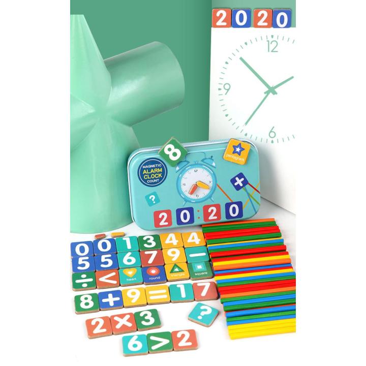 Magnetic Alarm Clock Count Puzzle Box