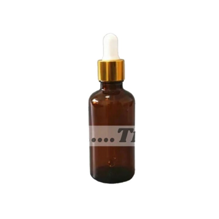 (50ML)  (Empty)  Amber Colour Glass Bottle Container Glass Dropper with Glass bottle