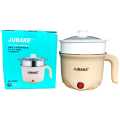 Multi-function Portable Electric Cooker - Egg Steamer - Noodle Pot - Mini Rice Cooker - Electric Kettle - Stainless Steel Mini Cooker - Electric Cooker Pan - Double Layer Non-Stick Pan For Kitchen - 2 Pots - Multi Color Cooker. 