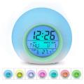 2X Kids Alarm Clock - Wake Up Light Digital Clock with 7 Colors Chang, Press Control and Snooze Function for Bedrooms. 