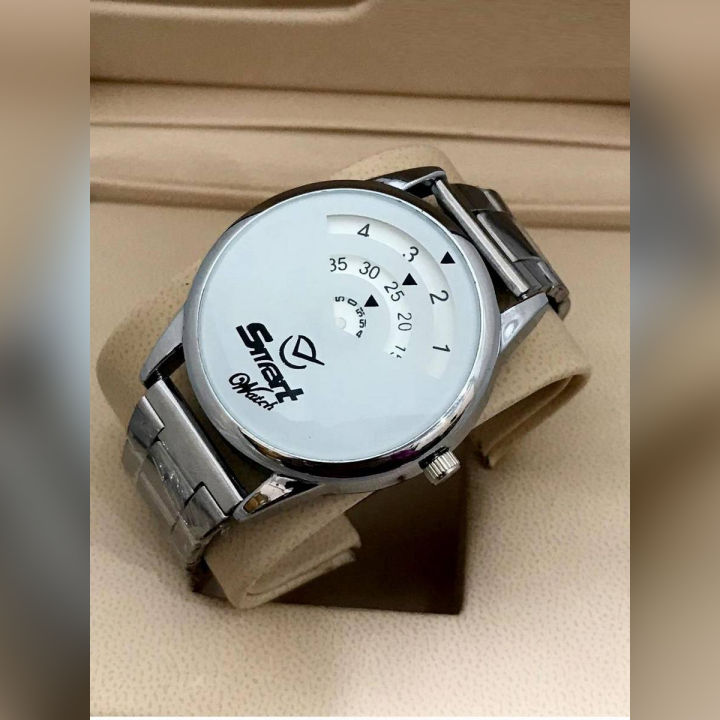 Smart Hours Minute Second Time Stainless Steel Casual Watch for Man SMART Quartz Watches for Boys & Men New Fashion Wrist watch for Casual And Party Wear and Gifts