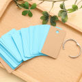90-100 Sheets/Pack Flash Cards Blank Study Cards With Binder Ring Mini Blank Study Cards Memo Card DIY Note Book Message Card. 