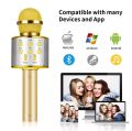 Portable Karaoke Bluetooth Wireless Microphone Speaker Handheld Music Player MIC Singing Recorder KTV Mic. 