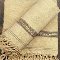 Cream Color Pure Velvet Shawl For Men Traditional Dussa Shawl For Winter Collection. 