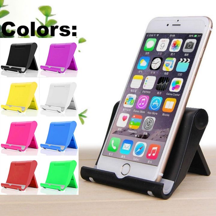 New Universal Mobile Stand S059 Foldable Mobile Phone Tablet Desk Mobile Holder Portable-Multicolor