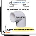 PVC Pipe Conector Elbow 1/2 | Elbow 3/4 | Elbow 1 | Elbow 1x1/4 | Elbow 1x1/2 | PVC Pipe Connector Elbow | 1/2", 3/4", 1", 1x1/4", 1x1/2" | High-Quality Elbow Fittings for Plumbing, Water, Gas, and Fluid Systems. 