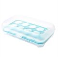 Egg Cartons, PP Egg Holder With Buckle Colorful Tray Store 15 Eggs Egg Container For Refrigerator. 
