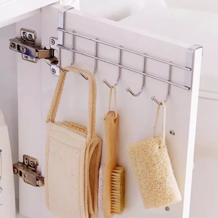 Kitchen%20Cabinet%20Door%20Hooks%20Multifunctional%20Hat%20Bag%20Towel%20Hanger%20over%20the%20door%20Hooks%20for%20Hanging%20Rack%20Bathroom%20Organizer%205%20hooks%20-%20Image%208