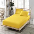 Best Quality Stretch Jersey Fitted Bed Sheets 100% Cotton All Over Elastic Mattress Cover Mattress Protectors - KING Spring Mattress 200x200 cm. 