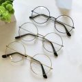 Fashion Retro Round Circle Metal Frame Eyeglasses Original Clear Lens Glasses. 