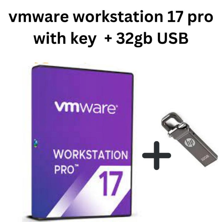 vmware workstation pro 17 with activation key & 32gb usb