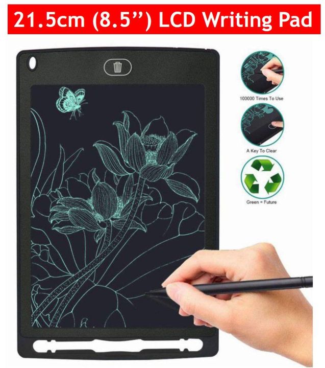 Erasable LCD Writing Portable Tablet 8.5Inch Battery operated for Kids, Painting, Graffiti and Practice