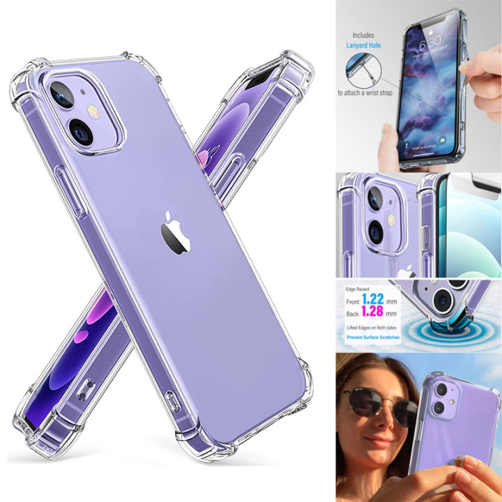 Custodia Trasparente Bumper Per IPhone (6-15 Series) - Silikon TPU Anti-Graffio - Ultra-Slim