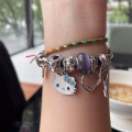 Sanrio Hello Kitty New Bracelets Cartoon KT Bangles Women Accessories Luxury Chains Y2k Girls Fashion Bracelets Girlfriend Gift Left Bank. 