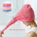 Hair Towel Cap Microfiber | Super Absorbent Quick Dry Turban Wrap for Women & Girls | Ultra-Soft Anti-Frizz Bathing Head Wrap Hat | Fast Drying Hair Care Towel for Long, Curly & Thick Hair. 