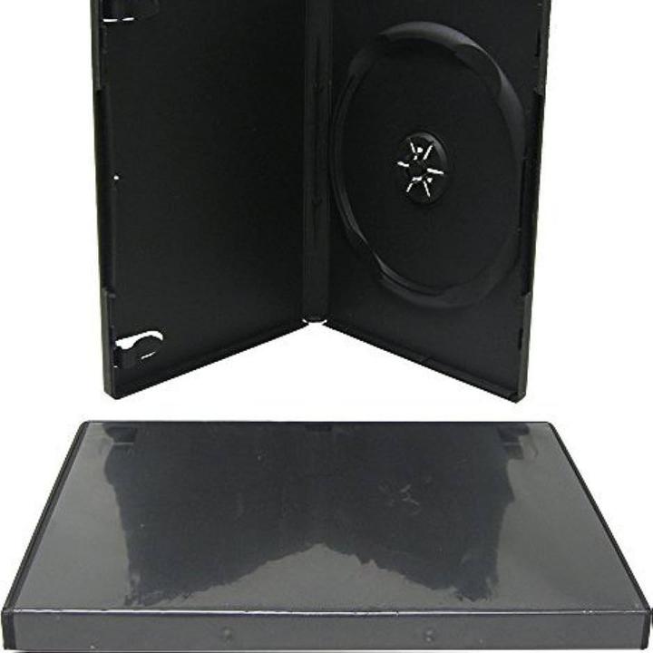 Pack of 5- DVD Case/Cover (Standard Black Double DVD Cases)  Pouch For  DVDS and CDs, Storage of DVD