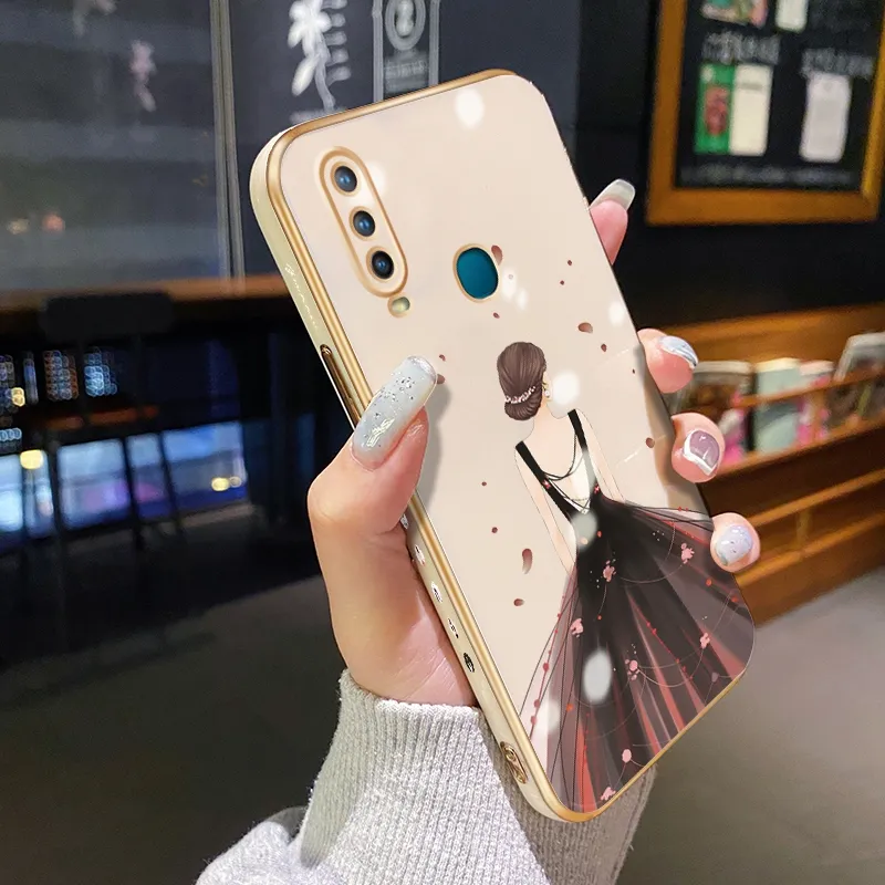 dienya For VIVO Y3 Case Plating Side Edge Square New Design