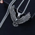 Rajpoot Garments 2.0 Presents Again EMPIRON SILVER AND GOLDEN STAINLESS STEEL EAGLE LOCKET FOR MEN | NECKLACE FOR BOYS AND MEN.. 