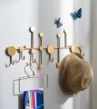Nordic Cast Iron Dots Wall Hooks Antique Finish Metal Clothes Hanger Rack Wall Hook for Room Decor Wall Mounted Hook Hanging Shelf Rack for Key Holder Charging USB Cable Key Customized by ZMT Traders. 