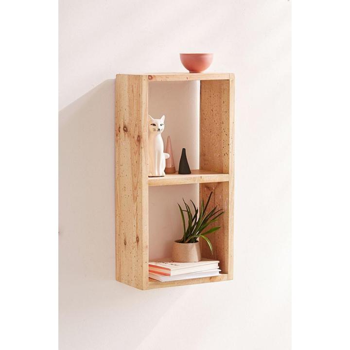 wall mounted wooden rack