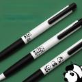 3pcs/set KACO K7 Panda Party Press-type Black Gel Pen 0.5mm Refill. 
